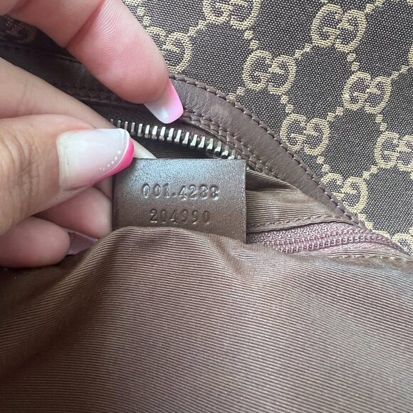 Gucci Vintage Monogram Canvas and Leather Hobo Bag - Picture 10 of 14